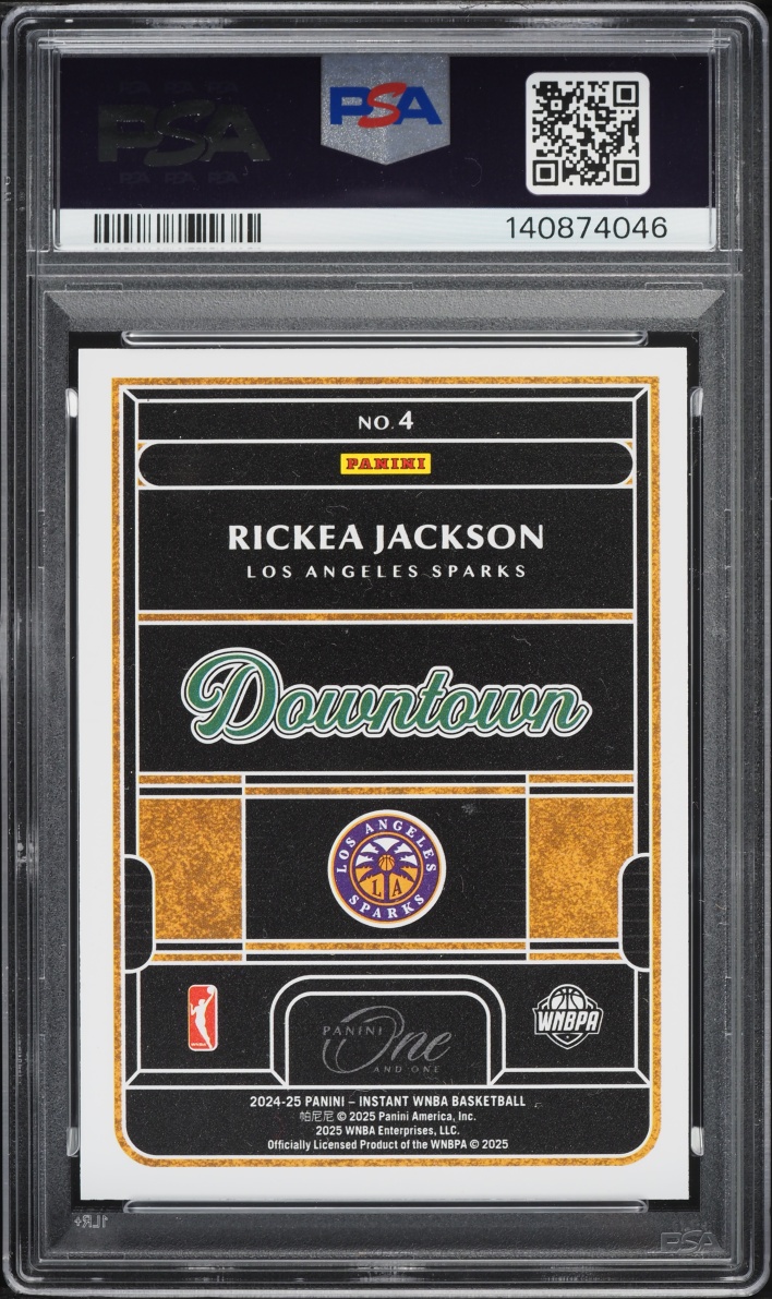 2024 Panini One And One Royalty WNBA Downtown Rickea Jackson ROOKIE #4 PSA 10 GEM MINT