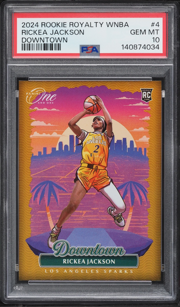 2024 Panini One And One Royalty WNBA Downtown Rickea Jackson ROOKIE #4 PSA 10 GEM MINT