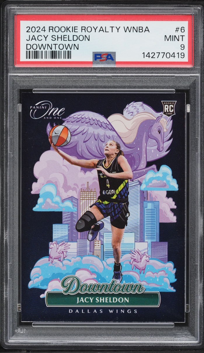 2024 Panini One And One Royalty WNBA Downtown Jacy Sheldon ROOKIE #6 PSA 9 MINT