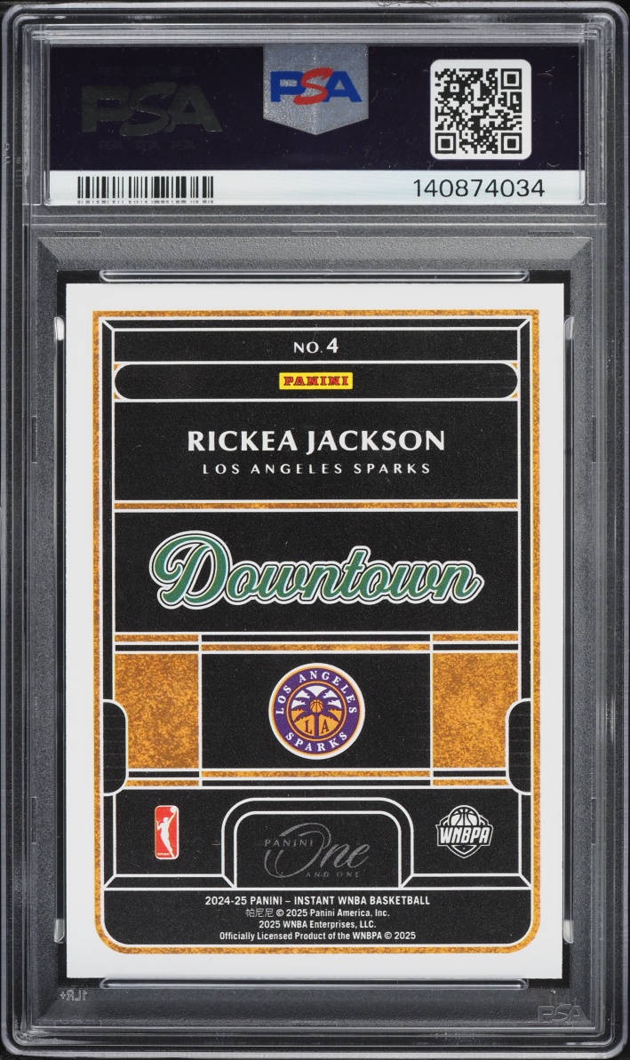 2024 Panini One And One Royalty WNBA Downtown Rickea Jackson ROOKIE #4 PSA 10 GEM MINT