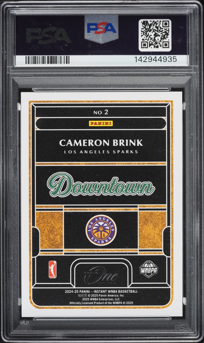 2024 Panini One And One Royalty WNBA Downtown Cameron Brink ROOKIE #2 PSA 9 MINT