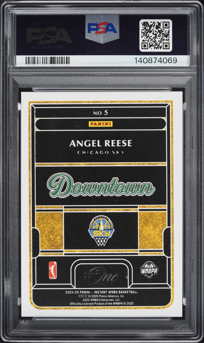 2024 Panini One And One Royalty WNBA Downtown Angel Reese ROOKIE #5 PSA 10 GEM MINT