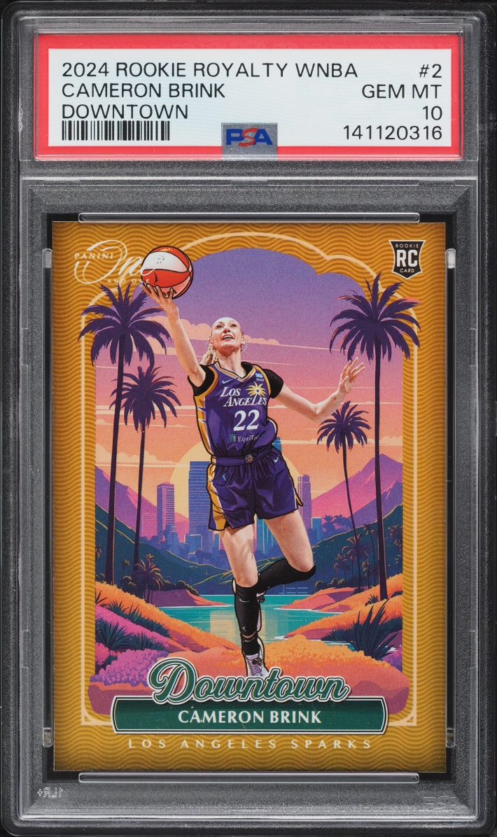 2024 Panini One And One Royalty WNBA Downtown Cameron Brink ROOKIE #2 PSA 10 GEM MINT