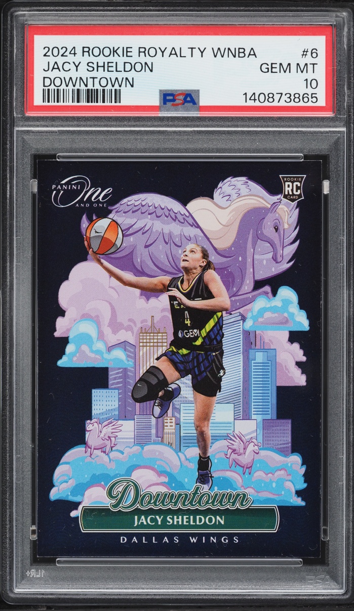 2024 Panini One And One Royalty WNBA Downtown Jacy Sheldon ROOKIE #6 PSA 10 GEM MINT