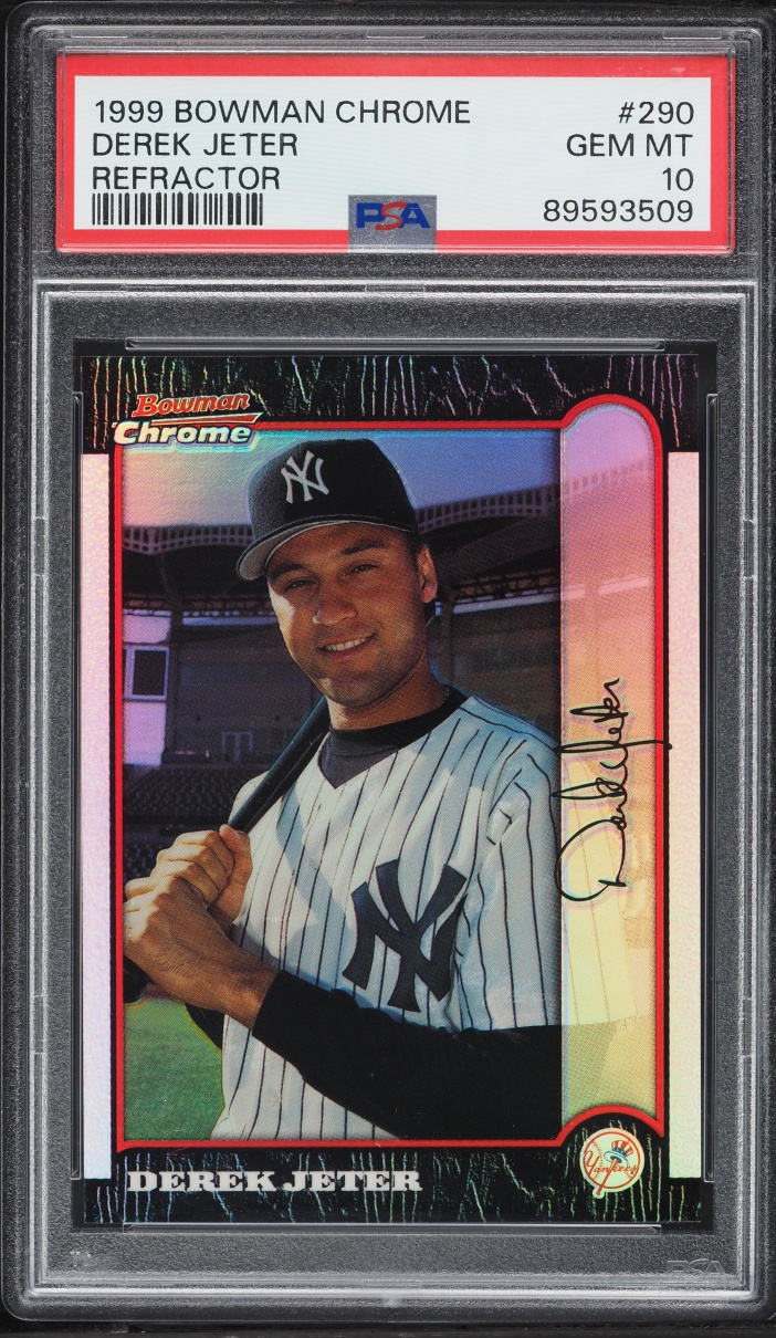 1999 Bowman Chrome Refractor Derek Jeter #290 PSA 10 GEM MINT