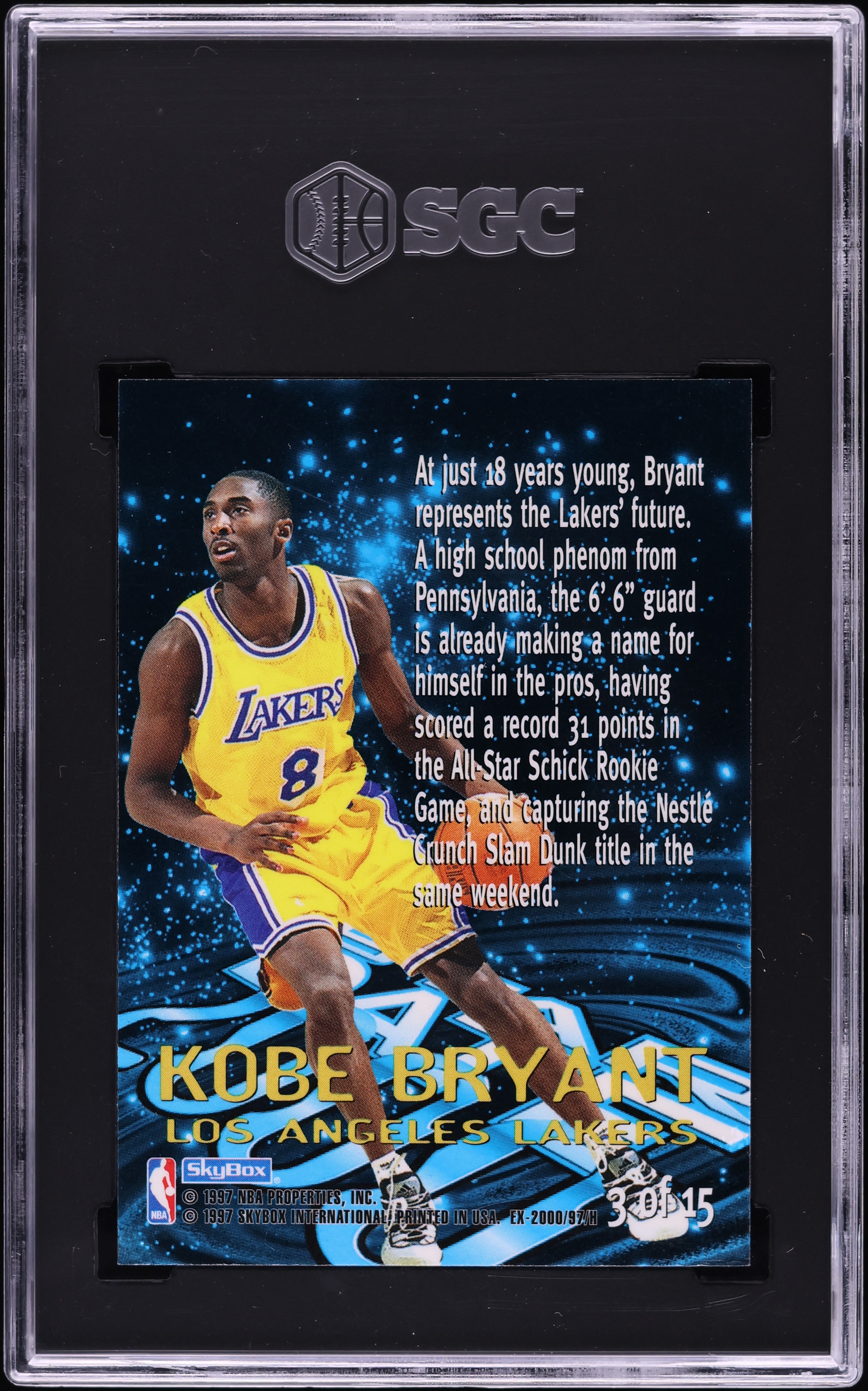 その他 1996 Skybox E-X2000 Star Date 2000 #3 RC Kobe Bryant 1996 SkyBox E-X2000 #3 Star Date 2000 Price