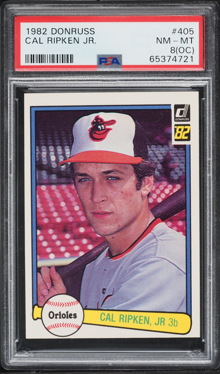 1982 Donruss Cal Ripken Jr. ROOKIE #405 PSA 8(oc) NM-MT