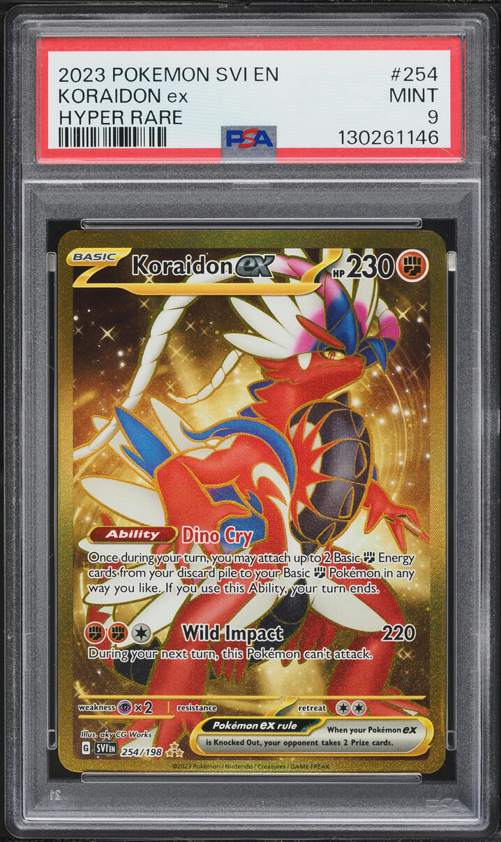 2023 Pokemon Scarlet & Violet Full Art Koraidon ex #254 PSA 9 MINT