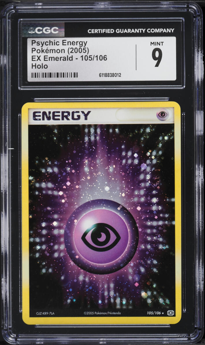 2005 Pokemon EX Emerald Holo Psychic Energy #105 CGC 9 MINT