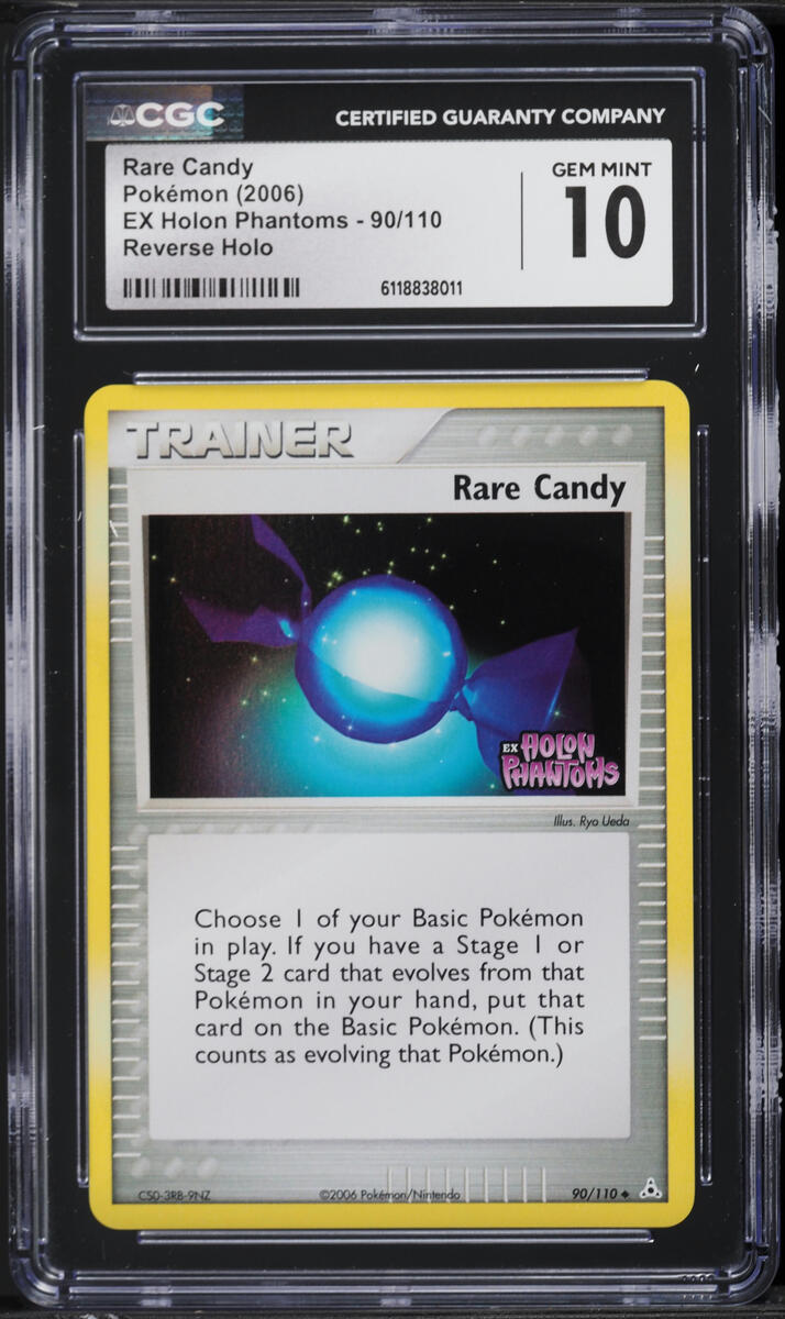2006 Pokemon EX Holon Phantoms Reverse Holo Rare Candy #90 CGC 10 GEM MINT