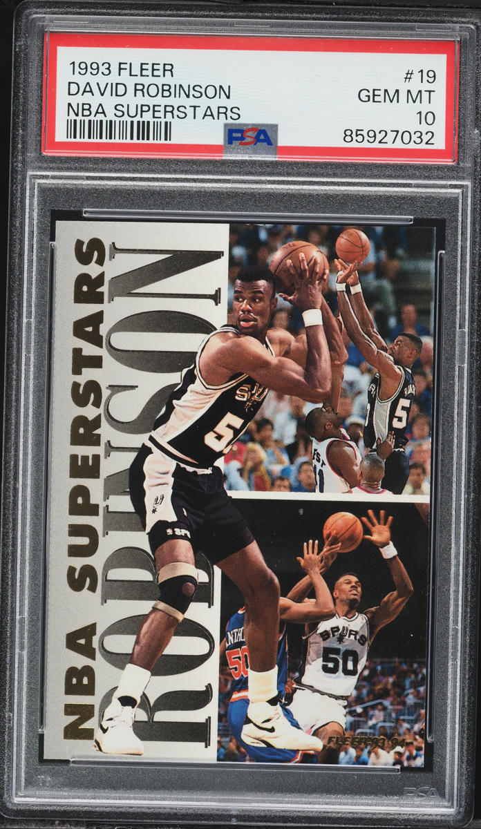 1993 Fleer NBA Superstars David Robinson #19 PSA 10 GEM MINT