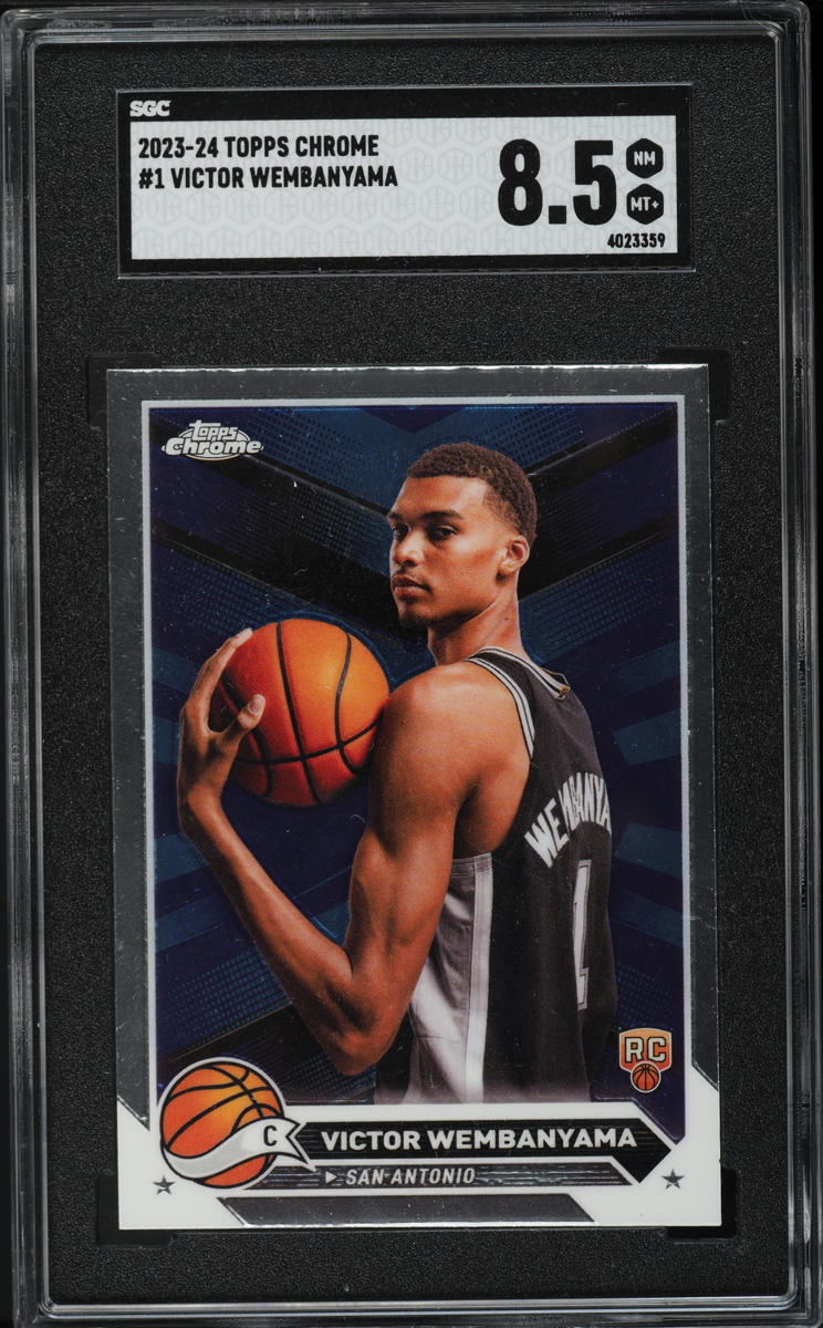 2023 Topps Chrome Victor Wembanyama ROOKIE #1 SGC 8.5 NM-MT+