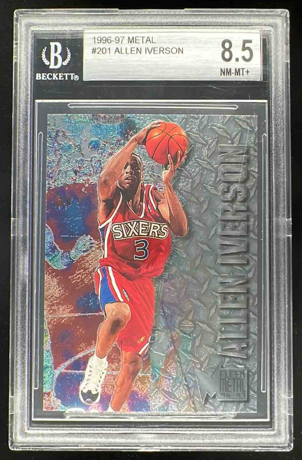 1996 Topps Basketball Allen Iverson ROOKIE #171 PSA 9 MINT on