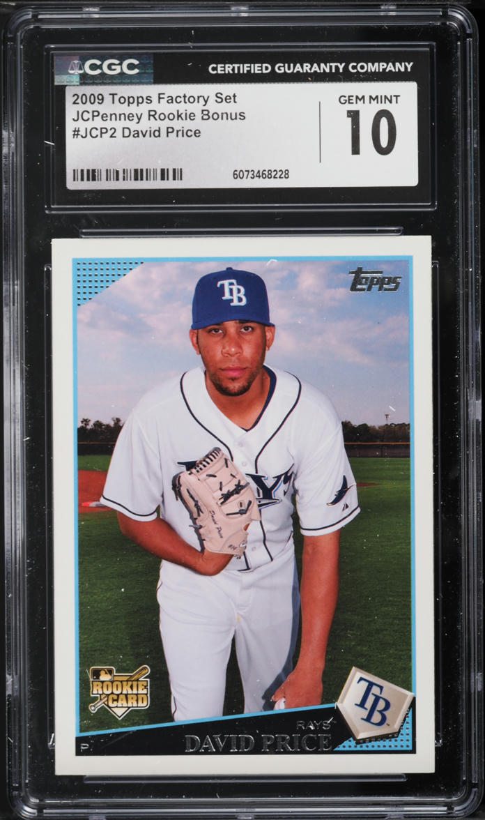 2009 Topps Factory Set JCPenney Bonus David Price ROOKIE  #JCP2 CGC 10 GEM MINT