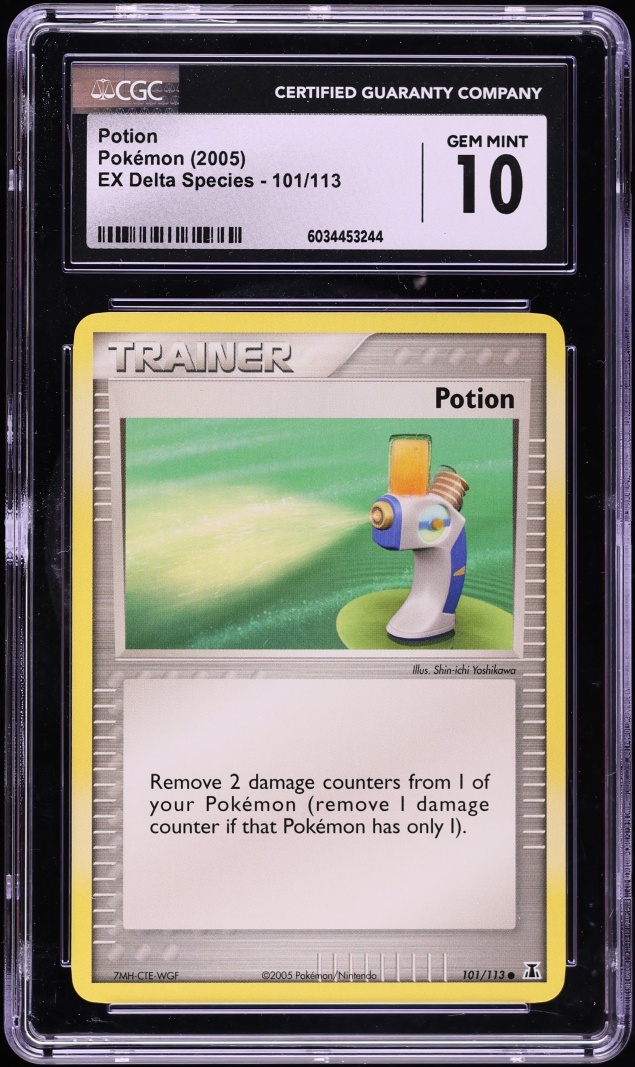 2005 Pokemon EX Delta Species Potion #101 CGC 10 GEM MINT