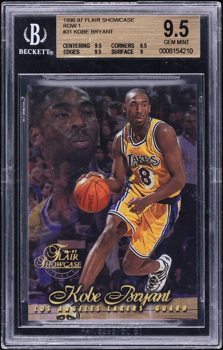 1996 Flair Showcase Class Of '96 Kobe Bryant ROOKIE #4 PSA 9