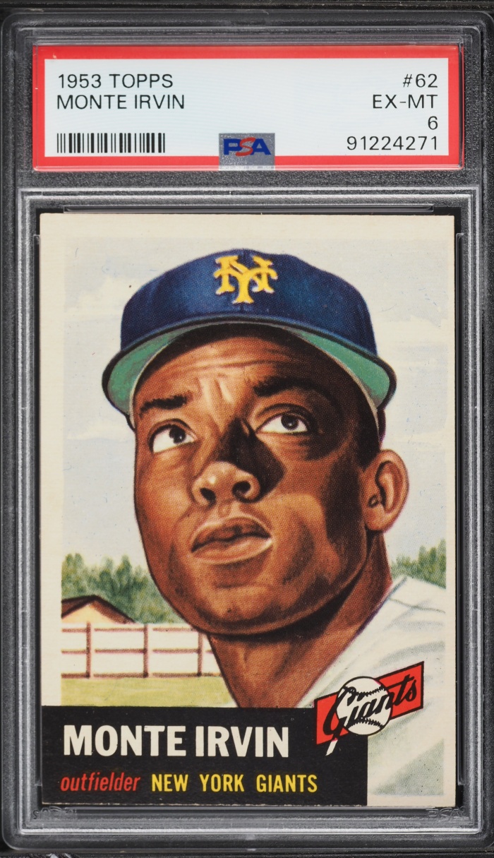 1953 Topps Monte Irvin #62 PSA 6 EXMT