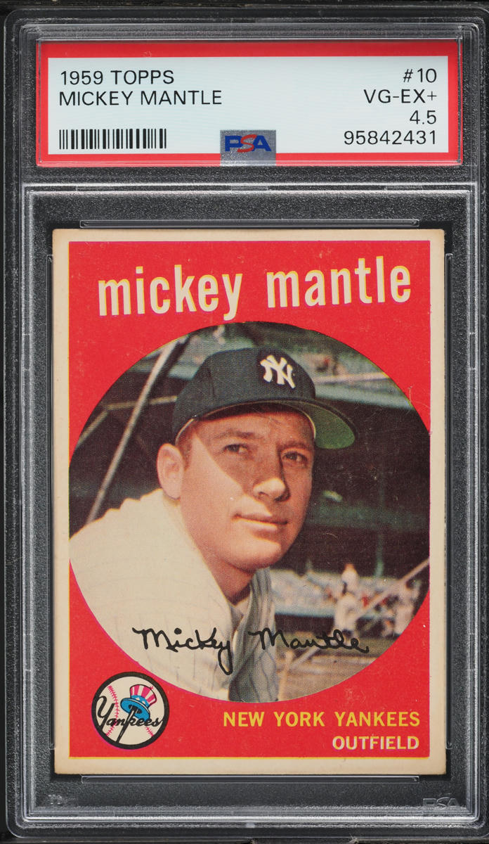 1959 Topps Mickey Mantle #10 PSA 4.5 VGEX+