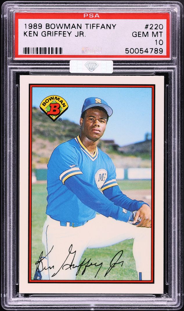 1989 Bowman Tiffany Ken Griffey Jr. ROOKIE #220 MBA PSA 10 GEM MINT