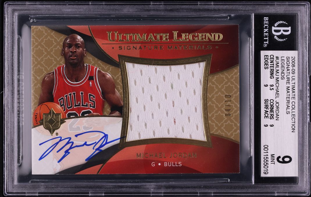 2008 Ultimate Collection Legends Michael Jordan PATCH AUTO /10 #UML-MJ ...