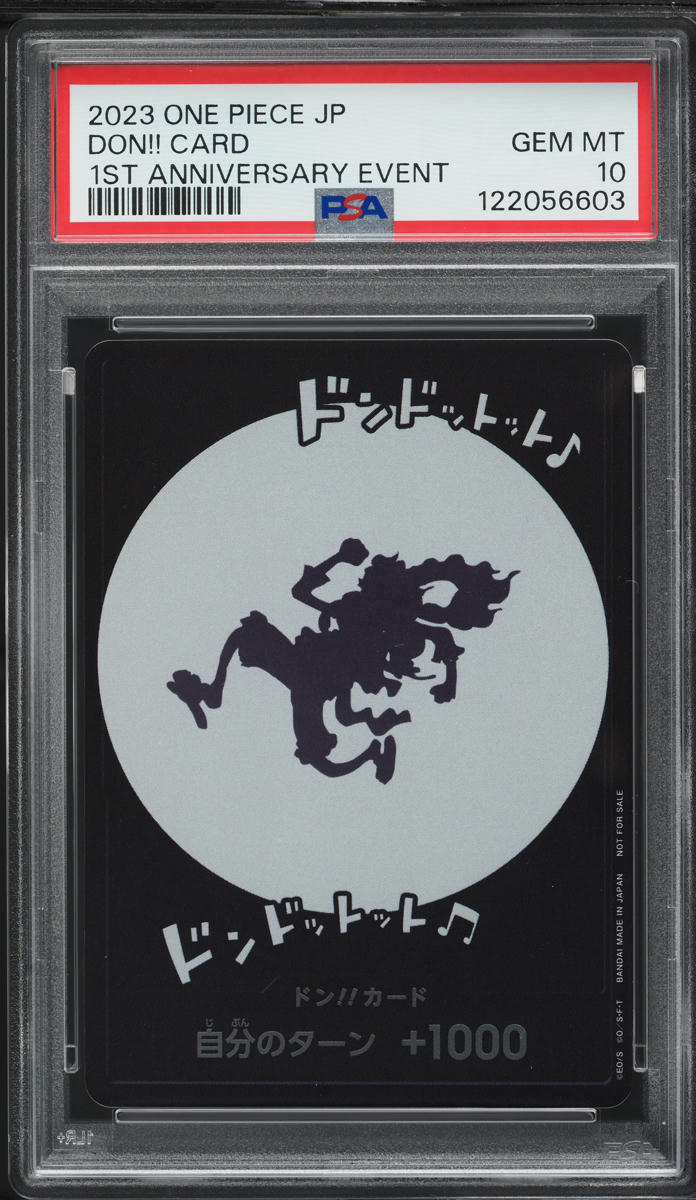 2023 One Piece Japanese Promo 1st Anniversary Event Don!! Card PSA 10 GEM MINT