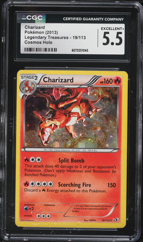 2013 Pokemon BW Legendary Treasures Cosmos Holo Charizard #19 CGC