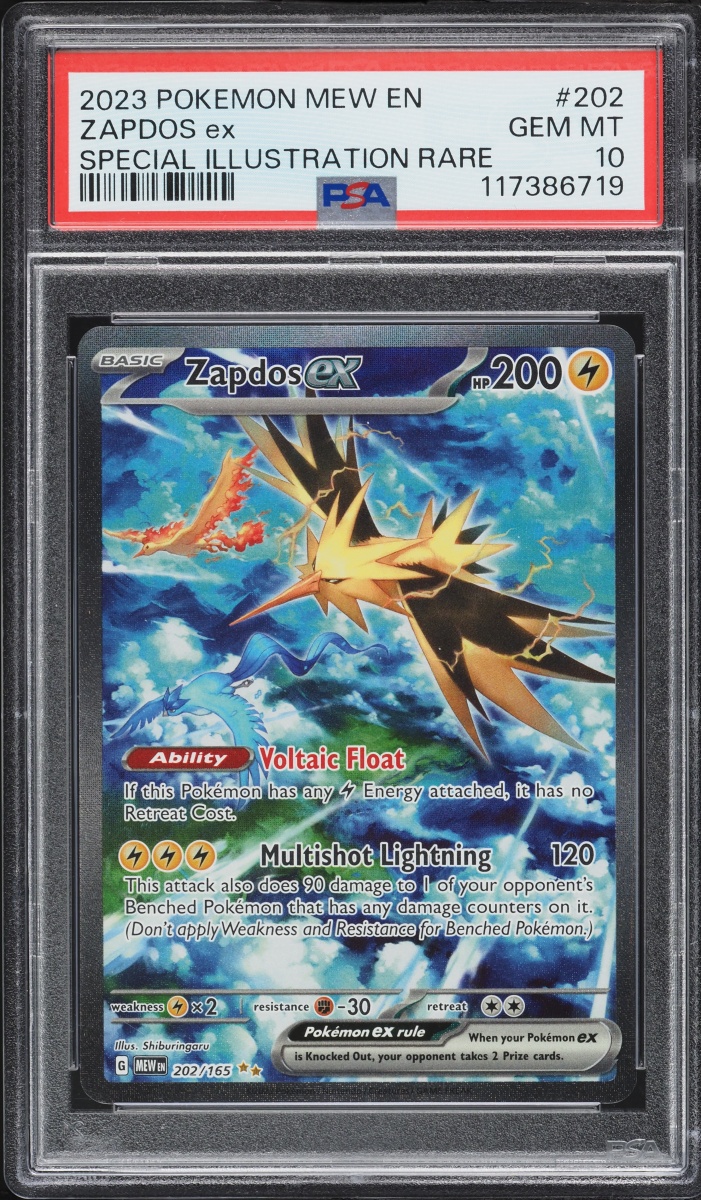 2023 Pokemon Scarlet & Violet 151 SIR Zapdos EX #202 PSA 10 GEM MINT