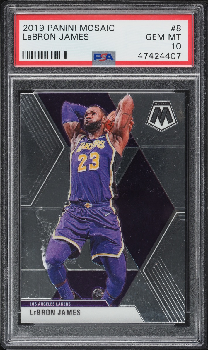 2019 Panini Mosaic Prizm LeBron James #8 PSA 10 GEM MINT
