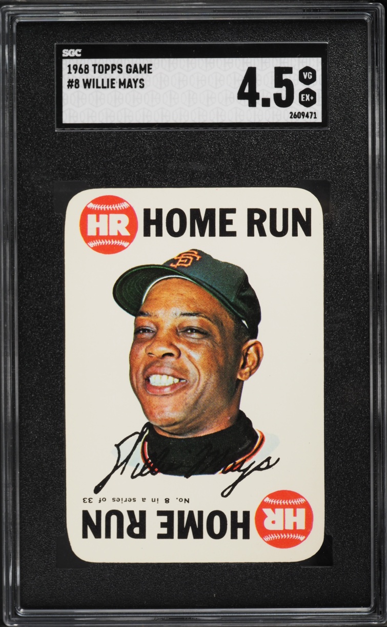 1968 Topps Game Willie Mays #8 SGC 4.5 VGEX+