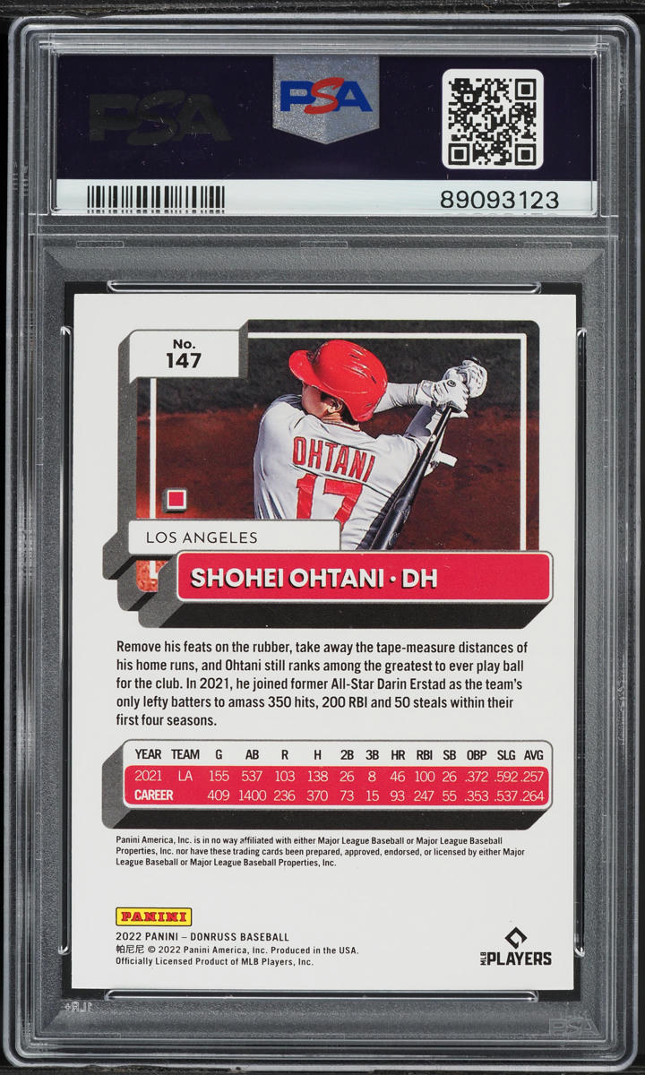 2022 Donruss Shohei Ohtani #147 PSA 9 MINT