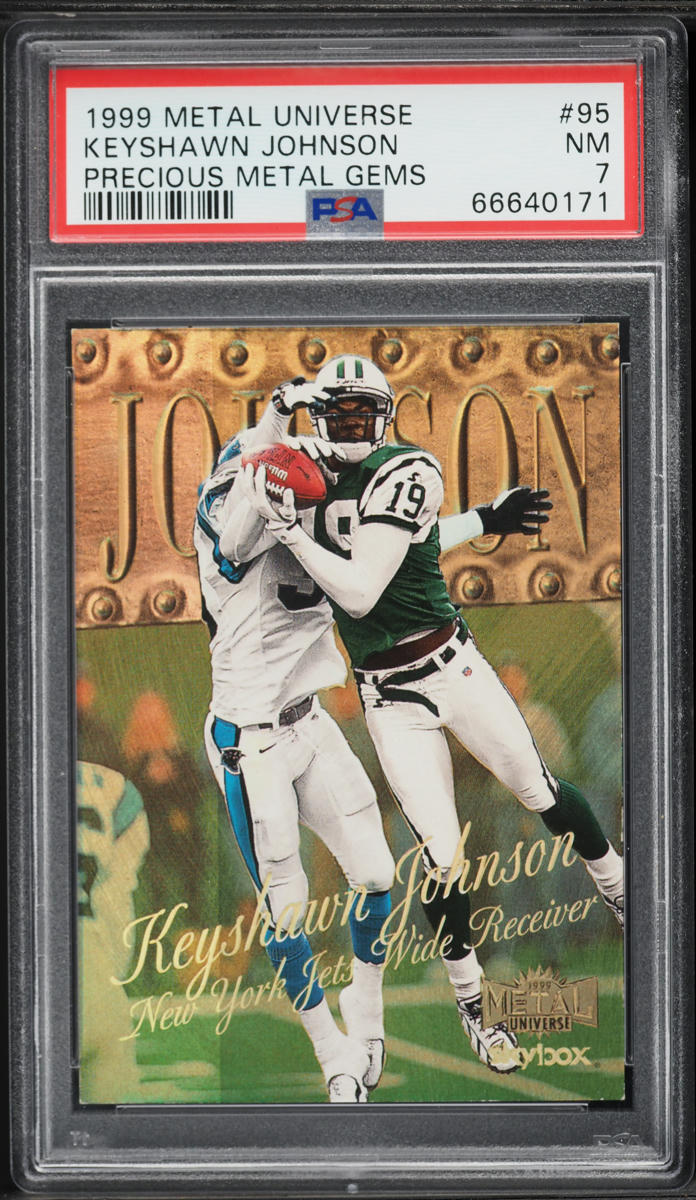 1999 Metal Universe Precious Metal Gems PMG Keyshawn Johnson /50 #95 PSA 7 NRMT