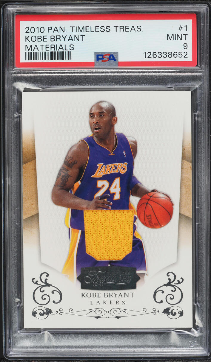 2010 Panini Timeless Treasures Kobe Bryant PATCH /99 #1 PSA 9 MINT