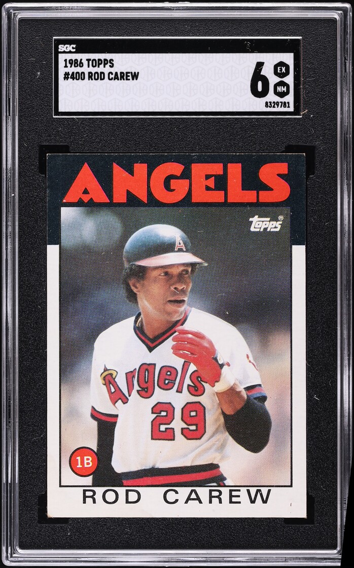 1986 Topps Rod Carew #400 SGC 6 EXMT