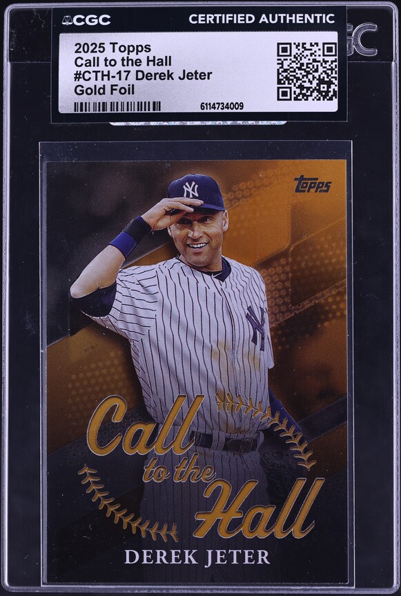 2025 Topps Diamond Icons Derek Jeter AUTO /25 #AC-DJ PSA AUTH on