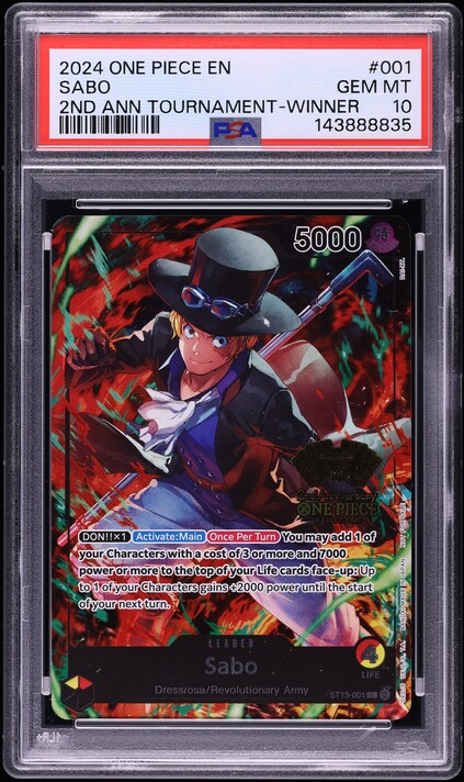 2025 One Piece Japanese Promo 3rd Treasure Camp. Sabo #OP10-049