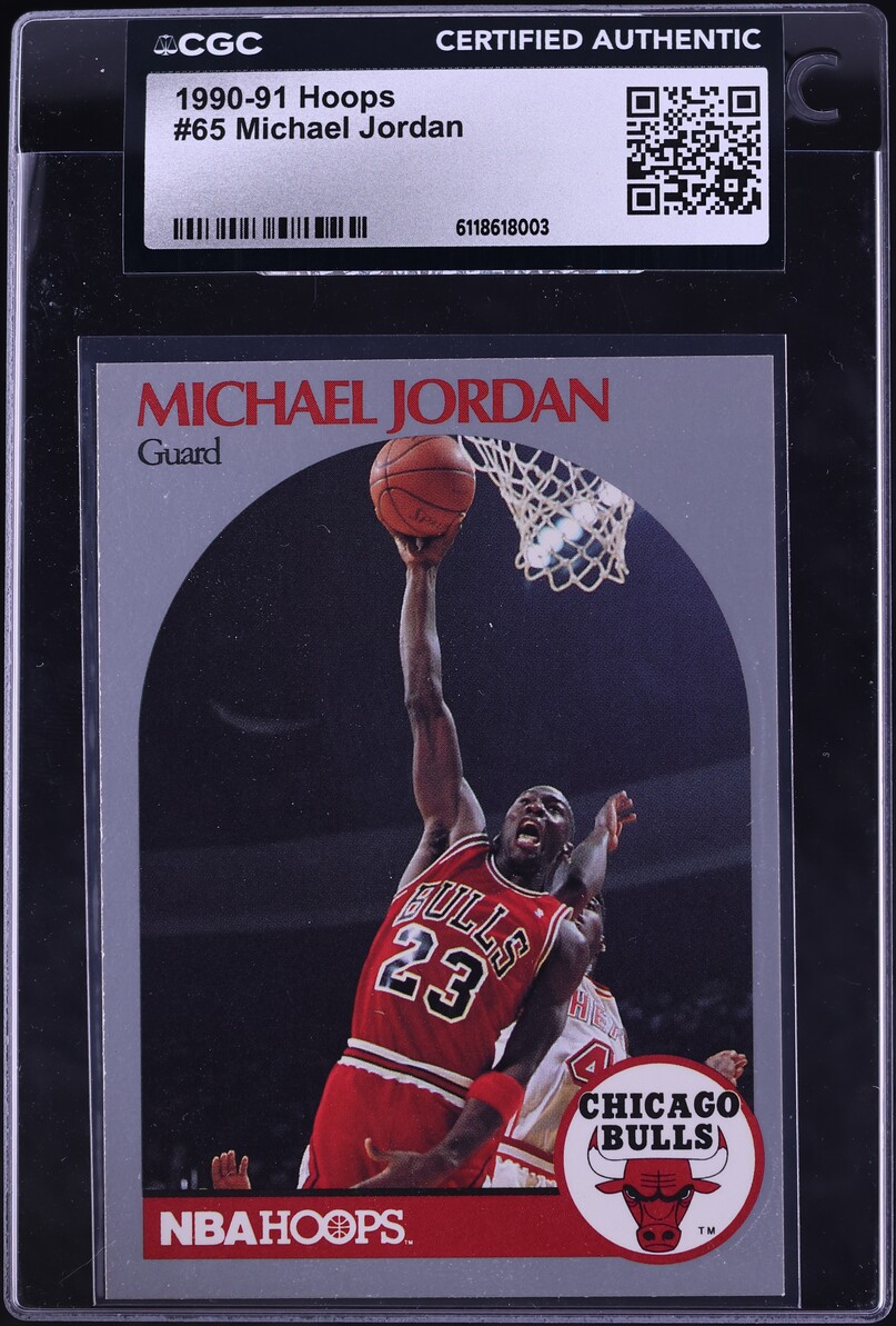 1990 Hoops Michael Jordan #65 CGC AUTH