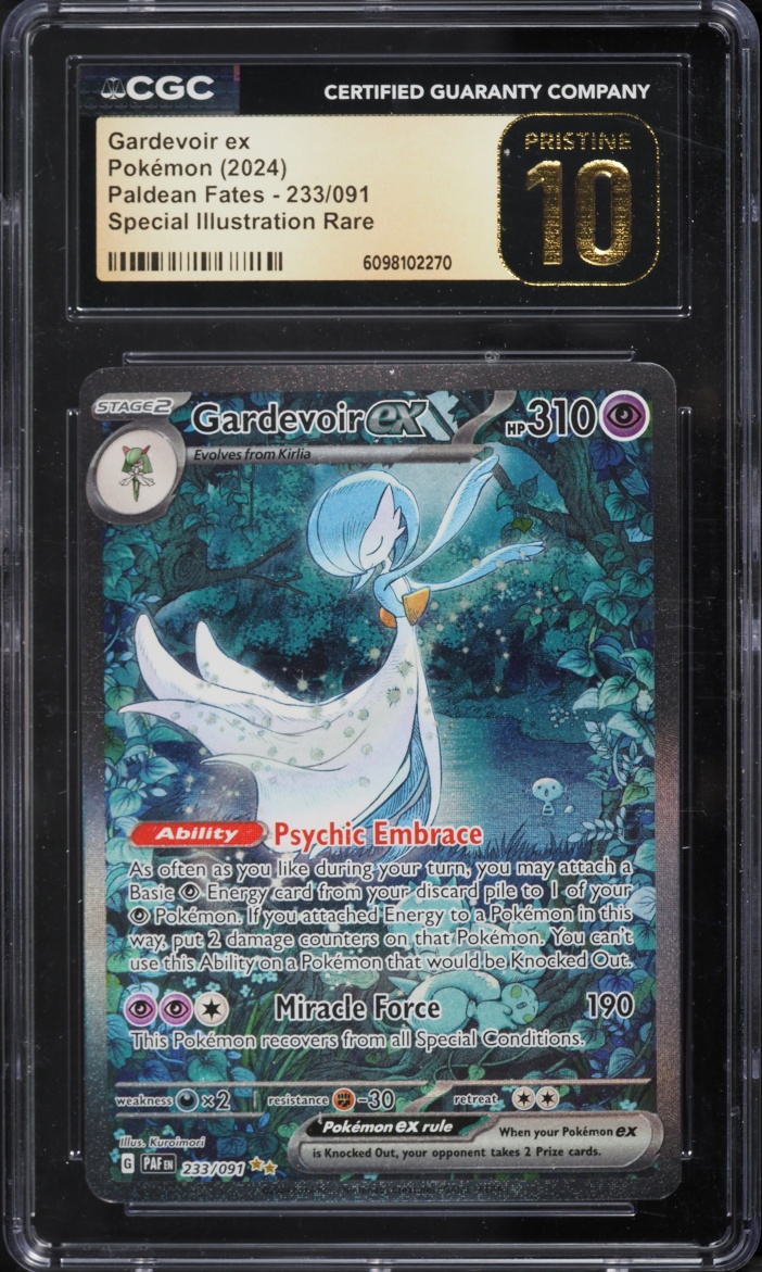2024 Pokemon Scarlet & Violet Paldean Fates SIR Gardevoir EX #233 CGC 10 PRISTINE