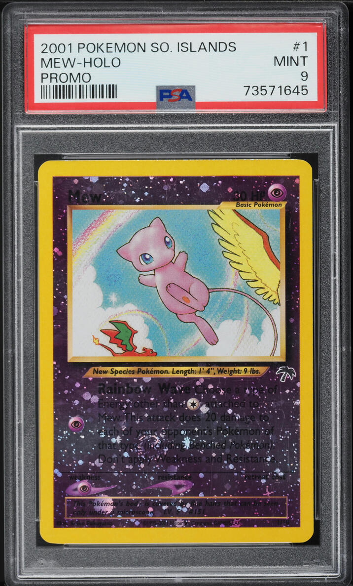 2001 Pokemon Southern Islands Promo Holo Mew #1 PSA 9 MINT