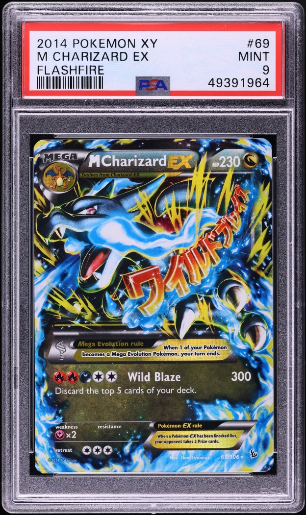 2014 Pokemon XY Flashfire M Charizard EX #69 PSA 9 MINT