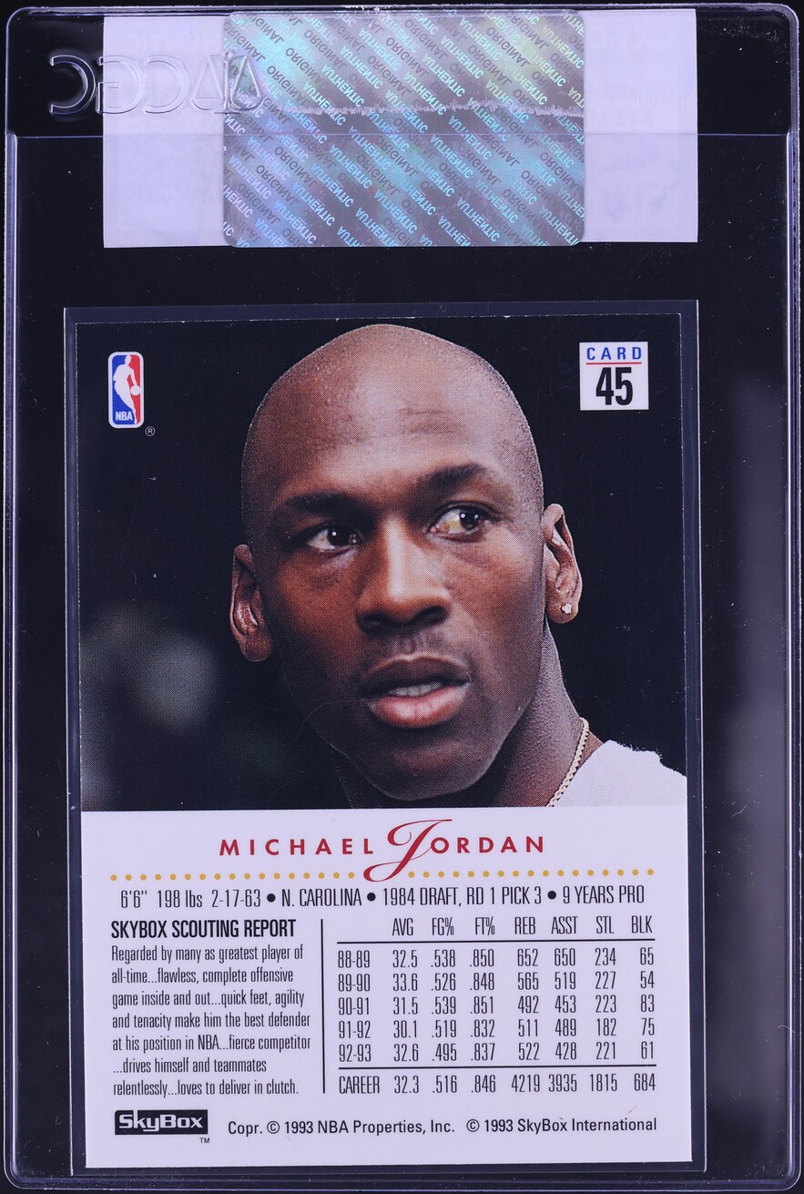 1993 Skybox Premium Michael Jordan #45 CGC AUTH