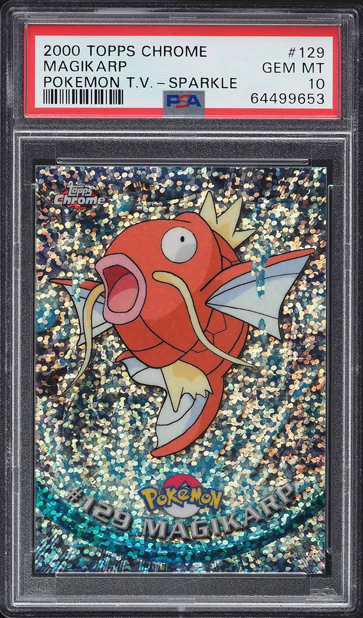 2000 Pokemon Topps Chrome Series 2 Sparkle Magikarp #129 PSA 10 GEM MINT