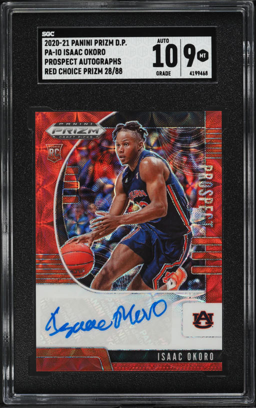 2020 Panini Prizm Signatures Isaac Okoro ROOKIE AUTO #RS-IOK PSA