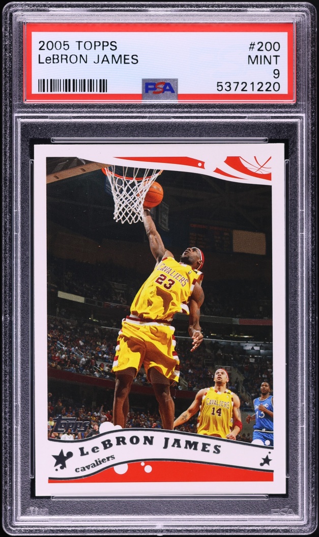 2005 Topps Basketball LeBron James #200 PSA 9 MINT
