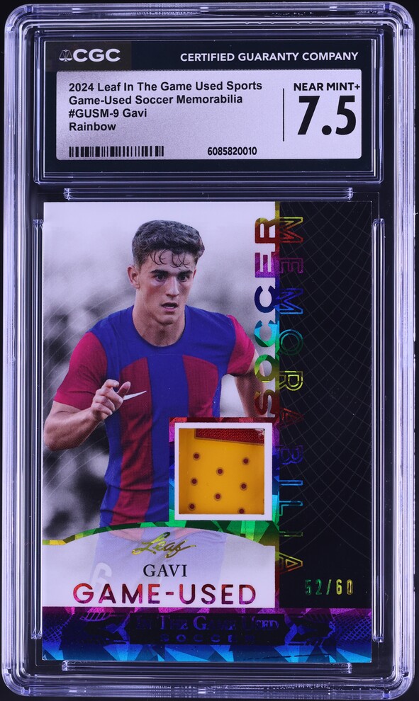 2022 Select La Liga Future Gold Gavi ROOKIE /10 #9 PSA 9 MINT on