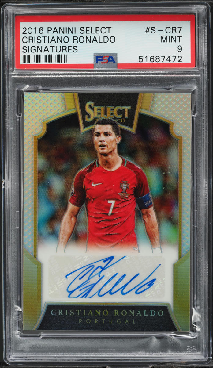 2016 Select Silver Cristiano Ronaldo AUTO /35 #S-CR7 PSA 9 MINT