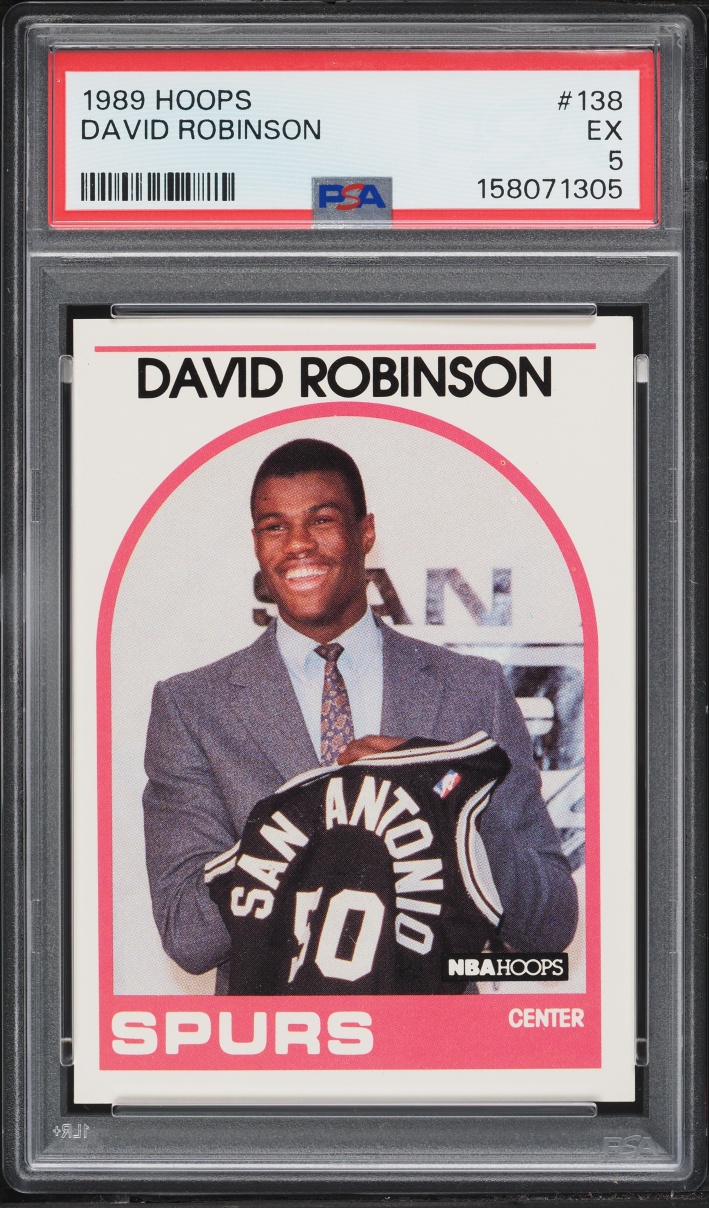 1989 Hoops David Robinson ROOKIE #138 PSA 5 EX