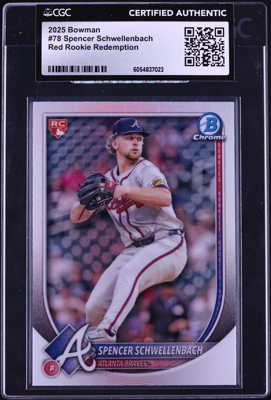 2025 Bowman Chrome Red Redemption Spencer Schwellenbach ROOKIE #78 CGC ...