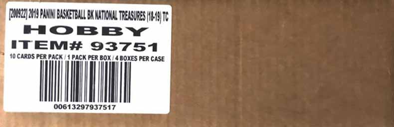 2018 Panini National Treasures Basketball Factory Sealed Hobby Case, Luka RC?