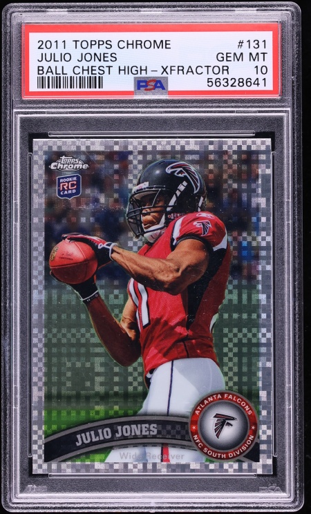 2011 Topps Chrome Xfractor Julio Jones ROOKIE #131 PSA 10 GEM MINT