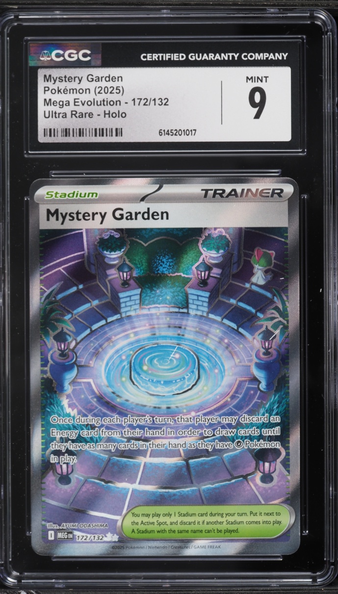 2025 Pokemon Mega Evolution Full Art Mystery Garden #172 CGC 9 MINT